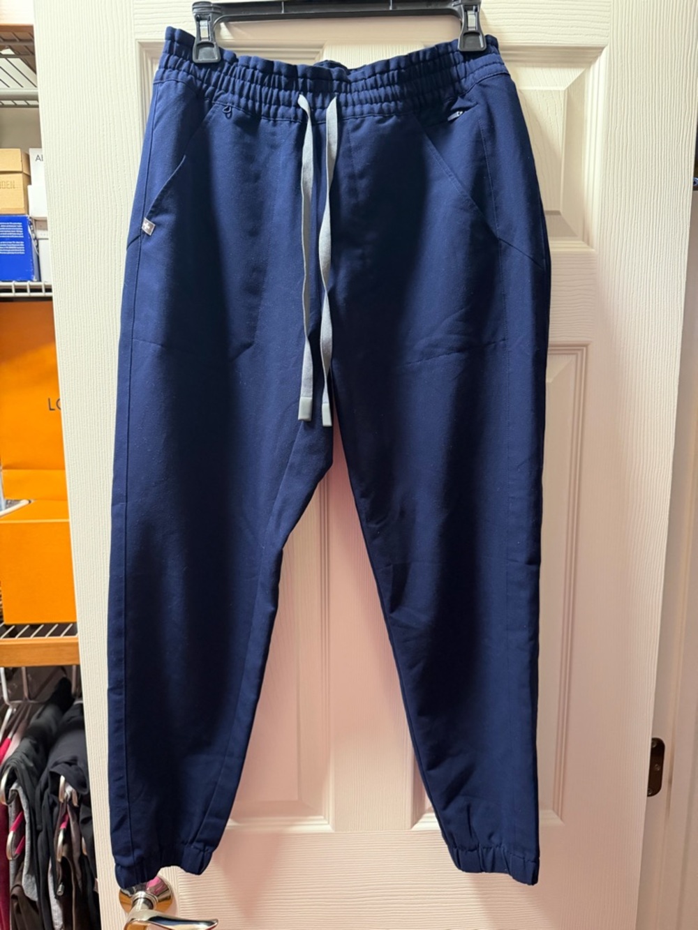 FIGS Navy Regina High Waisted Slim Jogger